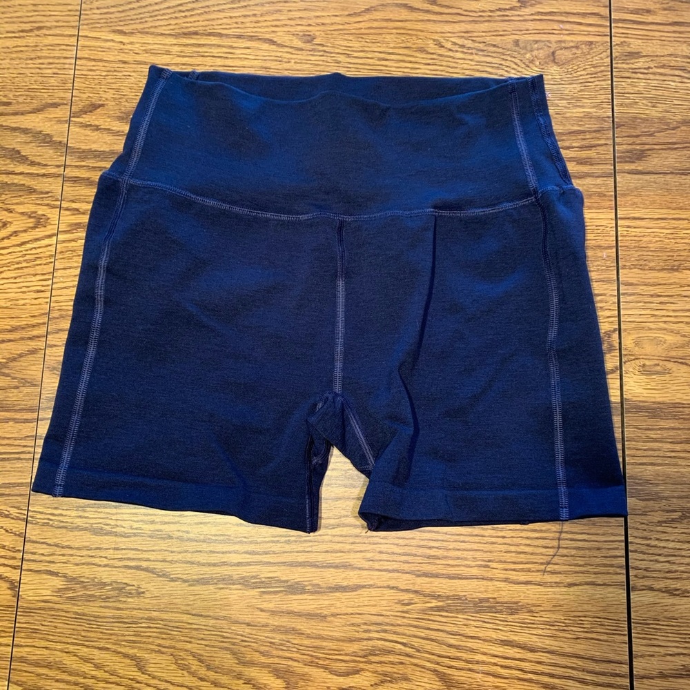 Alphalete Navy Revival Shorts
